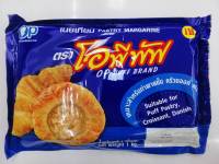 เนยเทียม แบบแผ่น (pastry margarine) ตรา โอพีพัฟ ขนาด 1 กิโลกรัม สำหรับ ทำครัวซองค์ พายชั้น และเดนิช