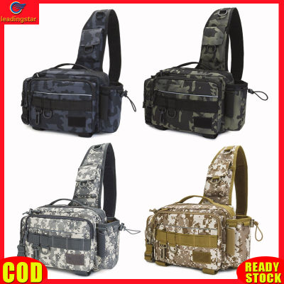 LeadingStar RC Authentic Multifunctional Fishing Tackle Bags Large Capacity Shoulder Crossbody Bag Waist Pack Outdoor Fishing Gear Storage Bag