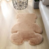 Bear rug super soft car Modern Living room bedroom Antiskid mat Fluffy Floor Cars Decor Rugs white brown children doormat