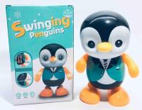 Worktoys ของเล่นเด็ก ตุ๊กตาเพนกวินเต้น มีเสียงเพลง มีไฟกระพริบ Swinging Penguin No.17178