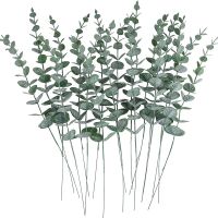 【YF】◇▬✱  100PCS Artificial Eucalyptus Leaves Wholesale Fake for Vase Wedding Decoration Outdoor Garden