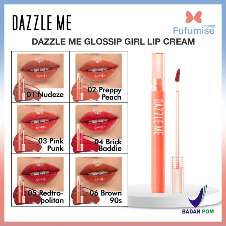 DAZZLE ME Glossip Girl Lip Cream Glass Lip Watergloss texture