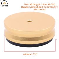 Special Offers 1Pc 44X15mm Machined Solid Full Aluminum Isolation Feet Stand Pad Cone Floor Base For Hifi Audio AMP Speaker Turntable Computer