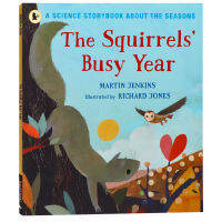 The squirrelsBusy year a science story book about the four seasons childrens English Enlightenment picture story book season cognition paperback