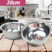 ชามผสมสเตนเลส ชามผสมอาหาร 20 ซม. รุ่น Deep-bowl-20cm-stainless-steel-05a-T4