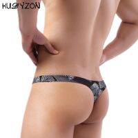 （A NEW）พิมพ์ Mens ThongsG Strings Low Rise Men กางเกงในเซ็กซี่ Jockstrap PenisCuecas Milk Silk STRAP