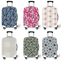 Elastic Luggage Protective Cover Case For Suitcase Protective Cover Trolley Cases Covers 3D Travel Accessories Lattice Pattern 3