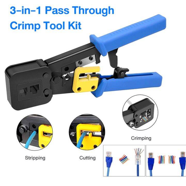 Crimping Tool Crystal Head Fiery 6P/8P Piece Placing RJ45 Net cable ...