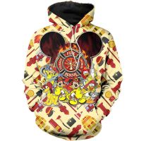 Xzx180305 West West carton firefighter 3D all over printed men and women Pullover Sweatshirt casual zipper hoodies Unisex jacket