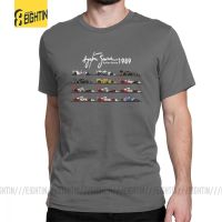 Mans All The Cars Aryton Senna Racing Car Tshirt Crew Neck Pure Cotton Tee Shirt T Shirts Gildan