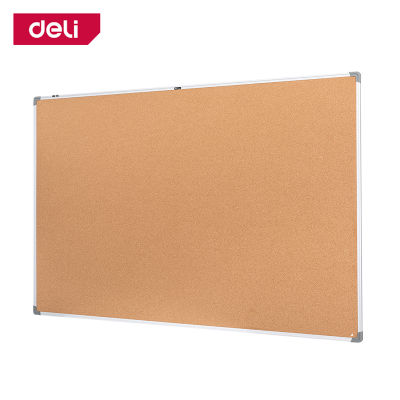 Deli กระดานไม้ก๊อก กระดานติดรูป กระดานแฮนเมด บอร์ดติดผนัง บอร์ดติดกระดาน บอร์ดติดประกาศ 90×120 120×180ซม ทำจากไม้ก๊อกคุณภาพดี Corkboard
