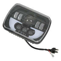 Motorcycle Rectangle Headlamp High Brightness 90W Anti Glaring Square LED Headlight for Car