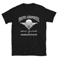 JHPKJLegion Etrangere Paratrooper French Foreign Regiment Brevet Militaire Men T-Shirt Short Sleeve Casual Cotton O-Neck TShirt 4XL 5XL 6XL