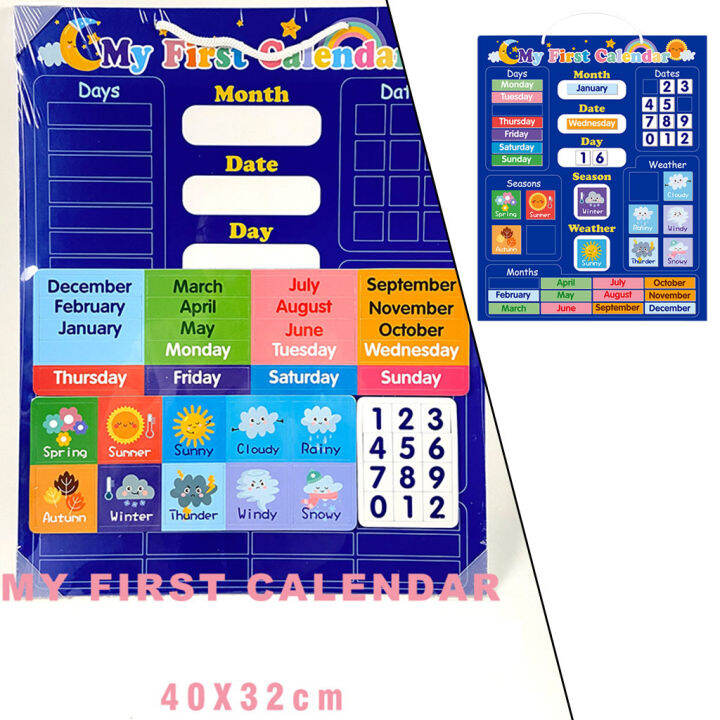 Gociy Circle Time Center Pocket Chart Educational Preschool Educational