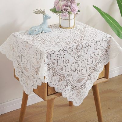 Pastoral Lace Tablecloth Retro White Table Cover Ho Coffee Rectangle Table Cloth European Placemat Wedding Party Decorations