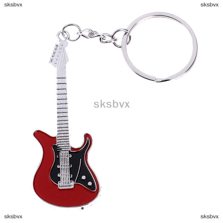 sksbvx-creative-metal-กีตาร์ไฟฟ้ามินิพวงกุญแจพวงกุญแจพวงกุญแจของขวัญ
