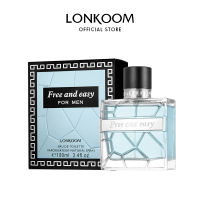 Lonkoom น้ำหอม Lonkoom  (EDP) ขนาด100 ml Perfume  รุ่น Free And Easy น้ำหอมสำหรับสุภาพบุรุษ