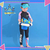 【New Arriva✨ 】2pcs Children Split Swimwear Long Sleeves Sunscreen Breathable Quick-drying Beach Swimsuit For Girls Boys