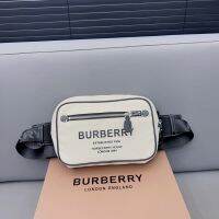 กระเป๋าคาดหน้าอกไนลอนพิมพ์ลายตัวอักษร Burberrys ดั้งเดิมบรรจุกล่องของขวัญกระเป๋าคาดเอวลำลองกระเป๋ากล้องความจุมาก2023กระเป๋าสะพายข้างผู้ชายใหม่