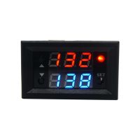 Taidacent 2 Pieces 12V 20A Relay Timing Delay On and Off Repeat Cycle Timer Relay Dual LED Display Digital Timer Relay Switch