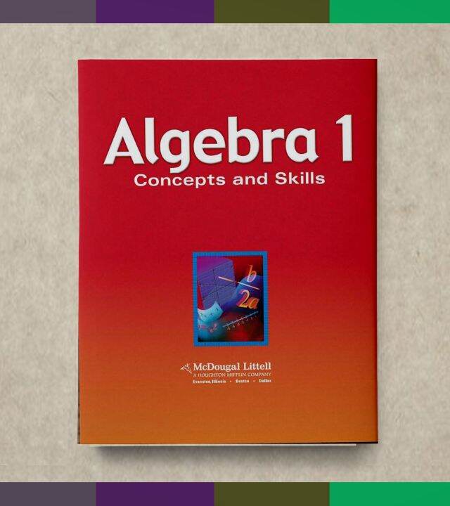 Full color spot/American high school mathematics textbook McDougal ...