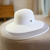 Summer Large Brim Straw Hat Floppy Wide Brim Sun Cap bee Beach Foldable Hats New adjustable 2020 Hats for Women