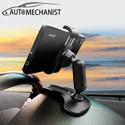 Multifunctional Car Phone Holder Clip Smartphone Stand Adjustable Bracket Car GPS Stand Rear View Mirror Mount For iPhone Xiaomi Car Mounts
