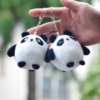 【cw】 10cm cartoon panda plush toy mini doll pendant keychain bag Stuffed Car Decoration Gifts