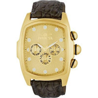 Invicta Mens 0068 0067 Lupah Grand Collection Gold Tone Silver Tone Dial Watch Strap Set