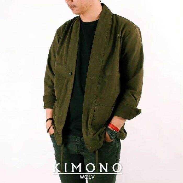 Canvas kimono outlet jacket