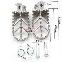 ส่วนที่เหลือเท้าตอกรถจักรยานยนต์สแตนเลสรถจักรยานยนต์ Footpegs สำหรับ CRF50 XR50 XRF70 CRF70หลุมสกปรกมอเตอร์เส้นทางจักรยานวิบาก