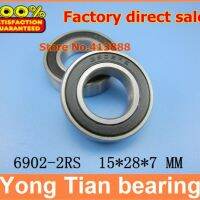 【CW】℡  NBZH bearing(1pcs) The Rubber Cover  Thin Wall Deep Groove Bearings 6902-2RS 15x28x7 Mm