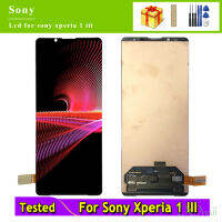 หน้าจอ LCD สำหรับ Sony Xperia 1 III,จออะไหล่ชุดประกอบดิจิไทเซอร์สำหรับ Sony X1 III XQ-BC72 Lcd พร้อมกรอบ