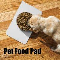 Pet Bowl Mat แผ่นรองอาหารสัตว์เลี้ยงพื้นผิวเรียบสำหรับให้อาหารสัตว์เลี้ยง