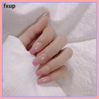 FXUP เครื่องมือทำเล็บคลุมทั้งหมดแบบถอดได้24ชิ้น/กล่องเล็บปลอมเล็บนักบัลเล่ต์ปลอมเล็บปลอมสวมใส่ได้