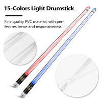 คู่เรืองแสง Drumsticks 15-สี Drumstick Light Up Drumsticks Jazz Drumstick กลองยาว