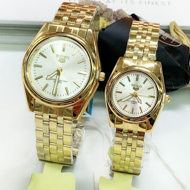 Seiko 5 waterproof steel couple watch autosecond women s men s