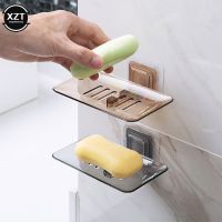 1PC Bathroom Soap Holder Tray Shower Soap Box Transparent Case Soap Holder Bathroom Container Organizers Soap Dishes