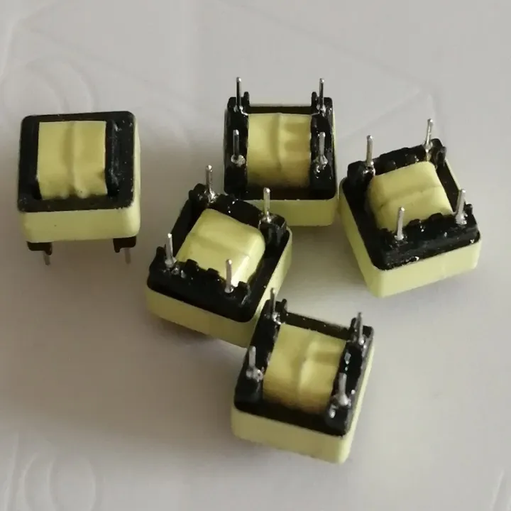 【A HOT】 10 PCS EE Shape Ferrite Core Inductor Choke EE10 4 Pin Ferrite