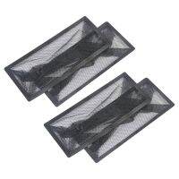 4pcs Durable Replacement Mesh Floor Register Trap Accessories Practical For Home Catch Debris Air Vent Filter Living Room Black