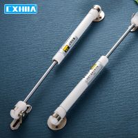 CXHIIA 100n10kg Cabinet Door White Hydraulic Gas Strut Cabinet Lifting Telescopic Rod Furniture Soft Opening And Closing Strut Door Hardware Locks