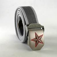 เข็มขัดผู้ชาย เข็มขัดผ้า หัวเหล็ก Canvas Men Belt ส่งฟรี