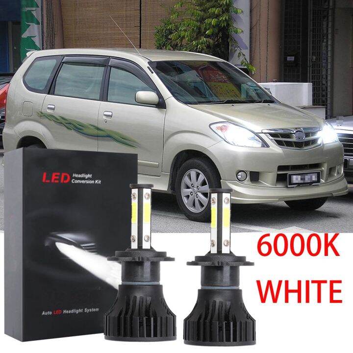 ชุดหลอดไฟหน้าฮาโลเจน-led-6000k-แบบเปลี่ยน-สําหรับ-toyota-avanza-f600-2003-2011-2004-2005-2006-2007-รับประกัน-10-เดือน