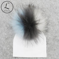 GZHILOVINGL New Arrival 2018 New Born Hat Spring Autumn Ins Fashion Solid Soft Cotton Baby Boys Girls Beanie Fur Pom Pom Hat