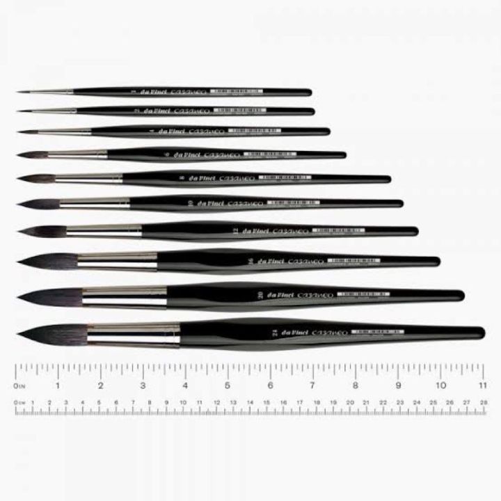 Da Vinci Watercolor 1298-8 Casaneo Watercolor Brush, Black