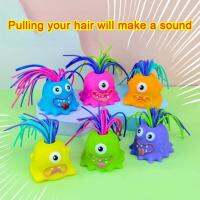 Venting Hair Pulling Will Make A Sound Little Monsters Screams Decompression Stress Relieve Toy Novelty Children Educational Toy