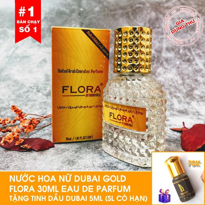 [HCM][Tặng tinh dầu Dubai ] Nước hoa nữ nội địa Dubai Gold Flora 30ml -Tặng tinh dầu Dubai 5ml Khuyến Mại Hôm Nay