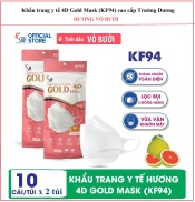 CHỈ 50.000 Đ COMBO 2 túi x 10 C túi Khẩu trang y tế 4D Gold Maskcao cấp