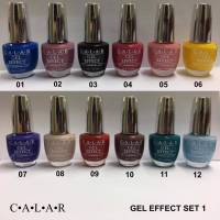 CALAR Gel Effect Set 1 สีทาเล็บเจล แบบพิเศษไม่ต้องเข้าเครื่องอบ แห้งไว กลิ่นไม่ฉุน ( 1 Set/12 สี )