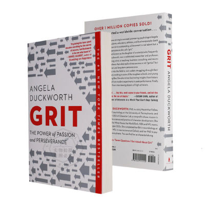 Grit English Original Version Perseveranceปลดปล่อยพลังแห่งความรักและความเพียรพลังแห่งความหลงใหลและความเพียรชื่อเดียวกันTED Speech Textbookหนังสือความสำเร็จการปรับปรุงตนเองปกอ่อน